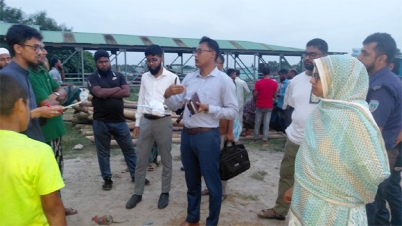 চাঁদপুরে নদী ভরাট করে ঘাট নির্মাণ, ৫০ হাজার টাকা জরিমানা