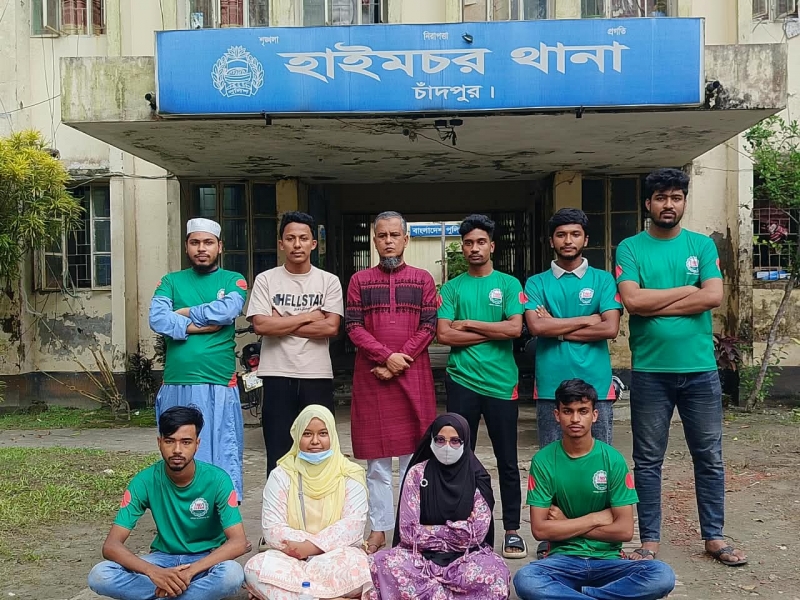 হাইমচর থানায় বিডি ক্লিনের পরিচ্ছন্নতা অভিযান